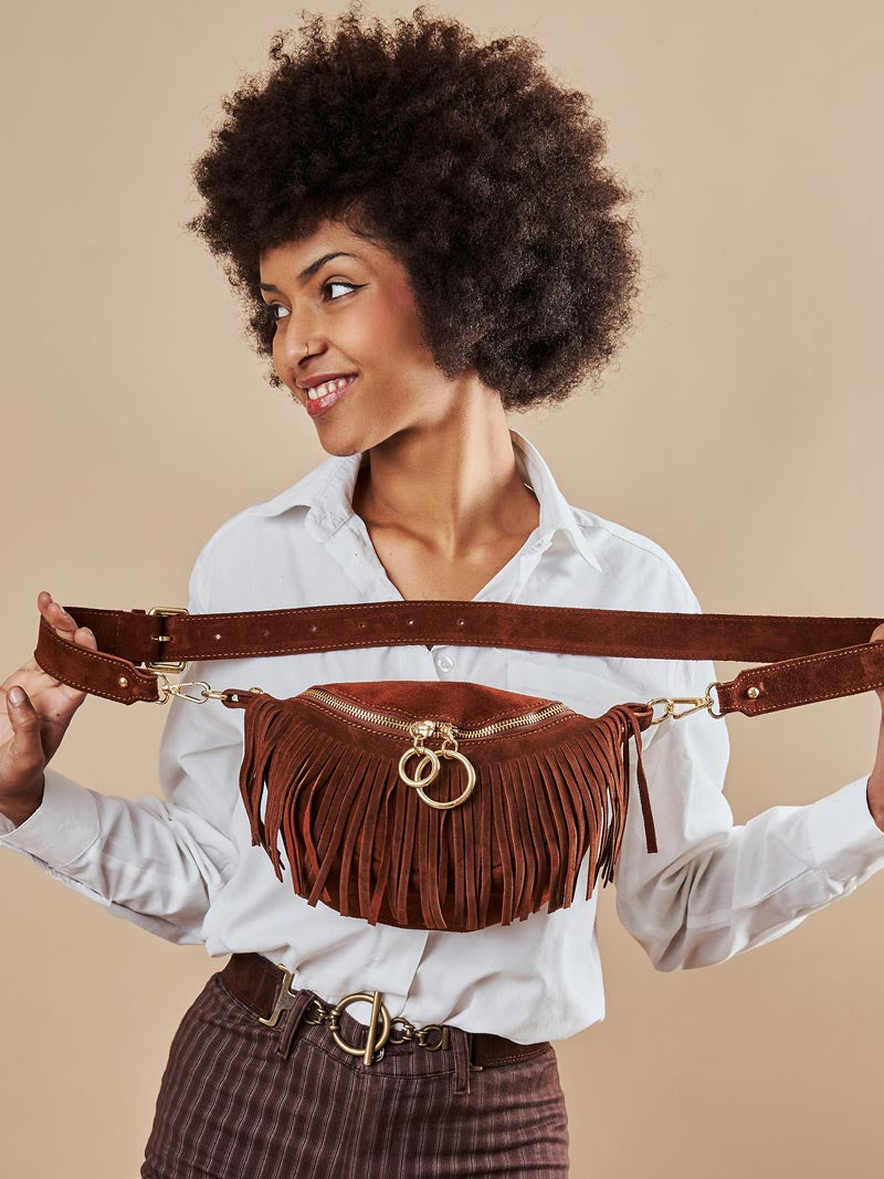 Fringe Suede Crossbody