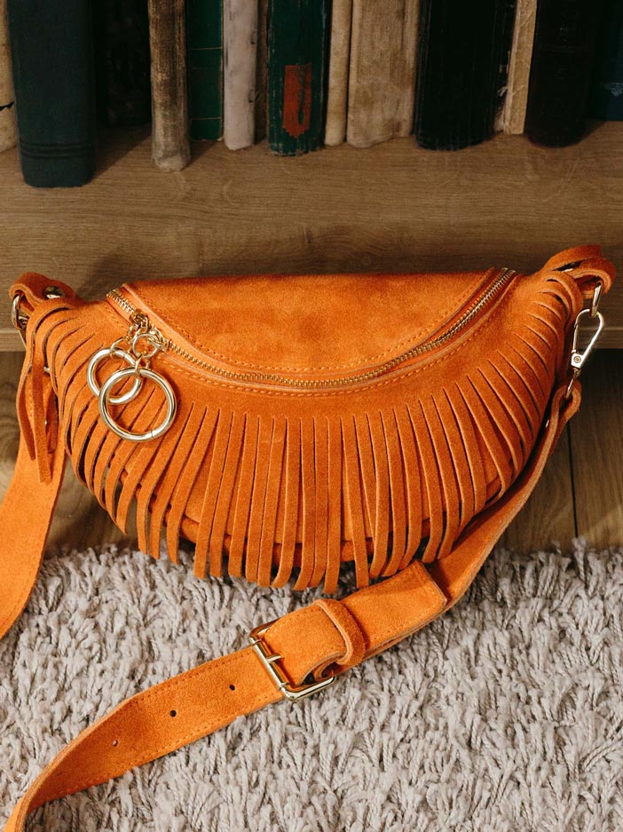 Fringe Suede Crossbody