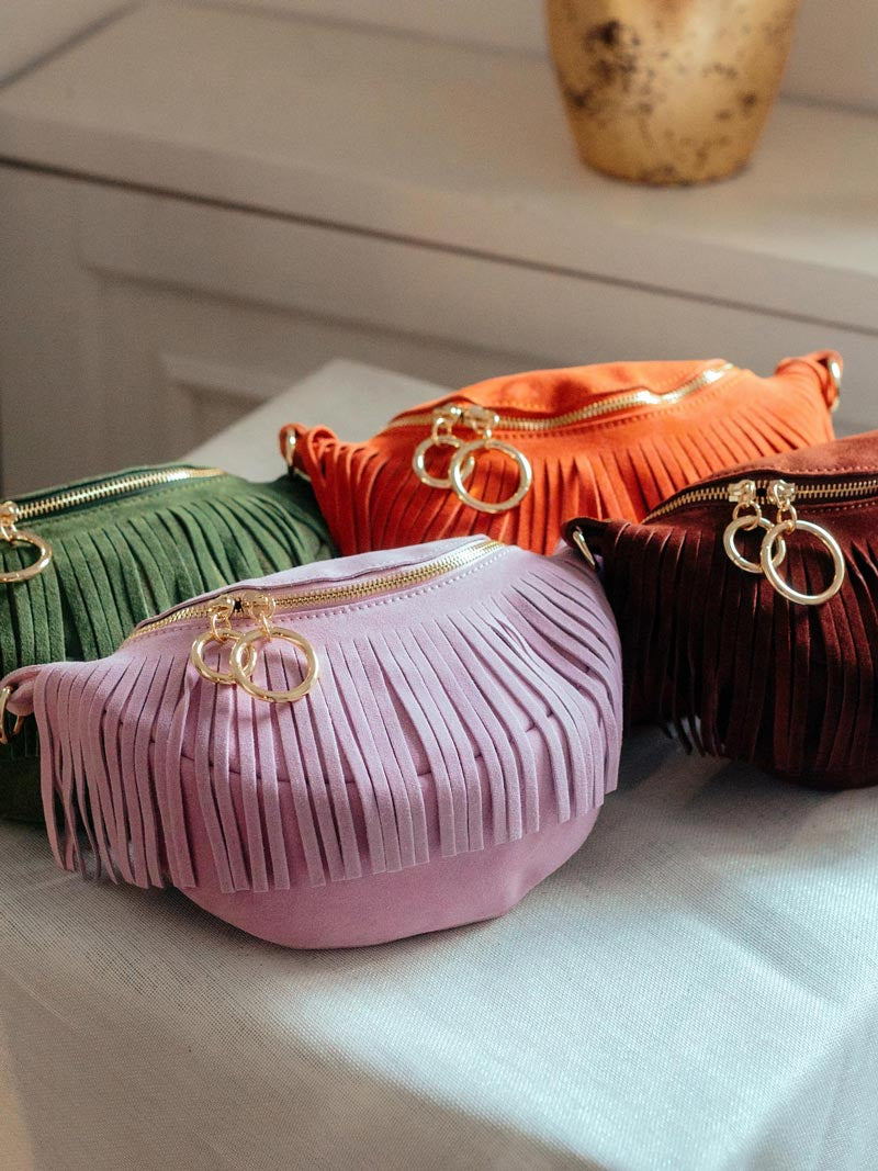 Fringe Suede Crossbody