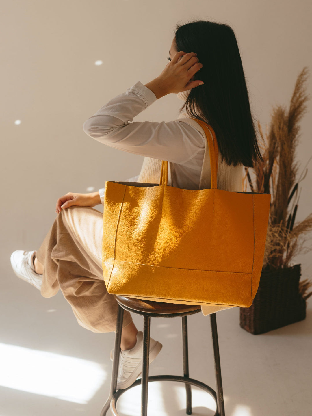 The Carryall Leather Tote