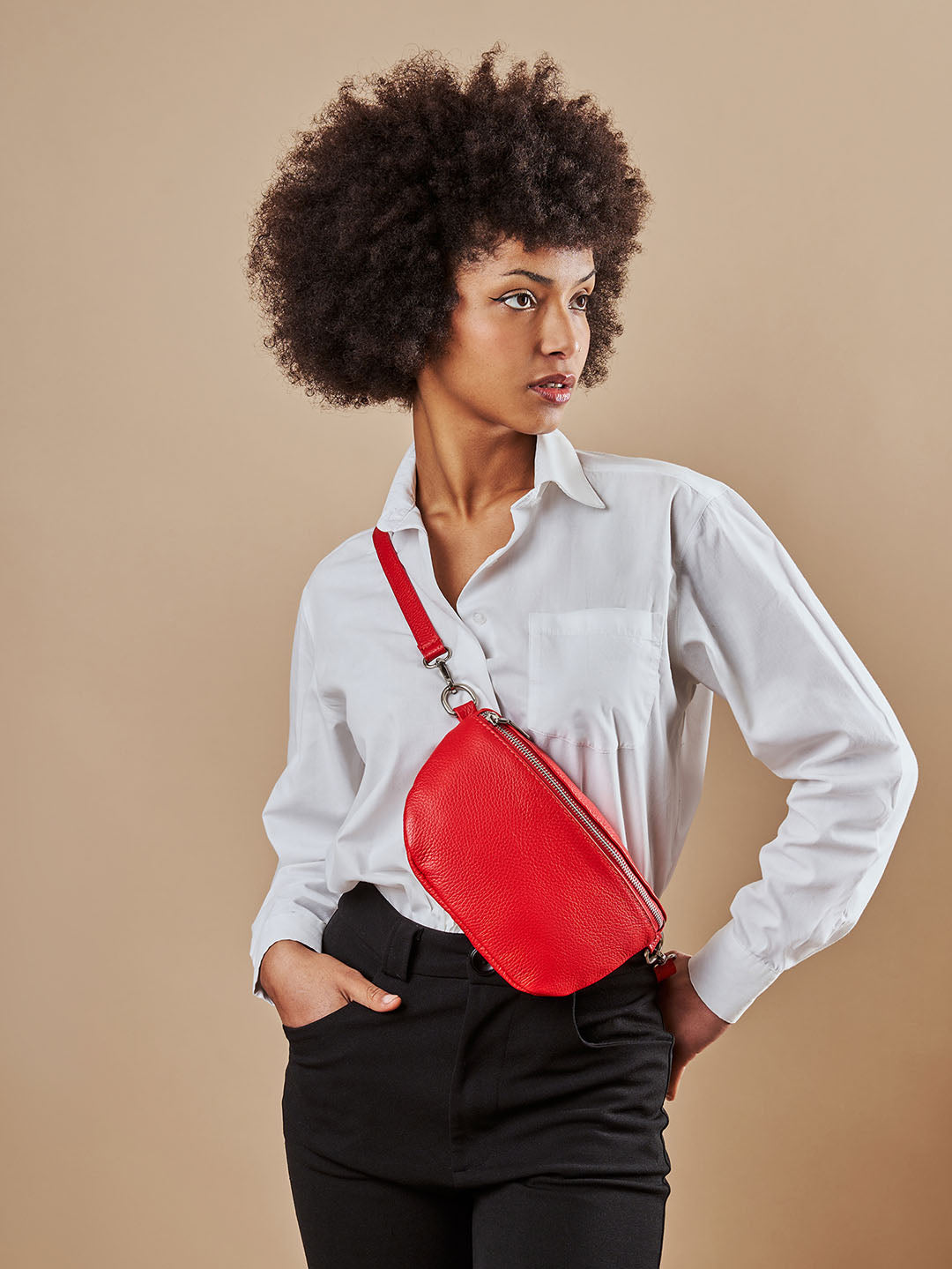 Premium Leather Multi-Way Crossover | Adoratti
