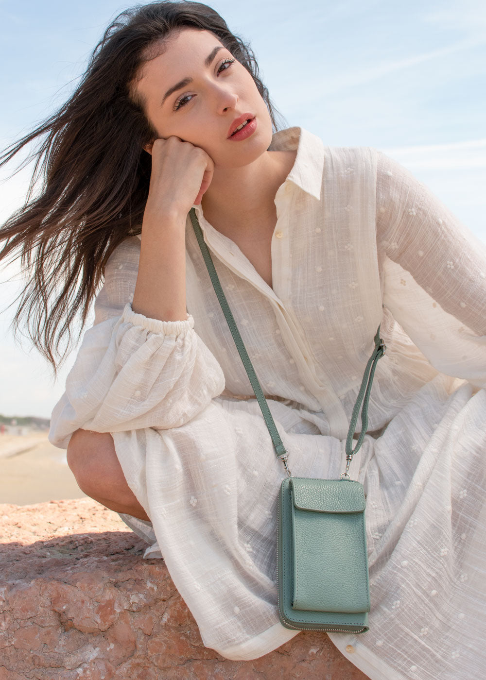 Travel Light with Crossbody Leather Wallet Bag - Adoratti